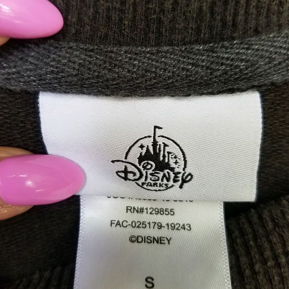 DISNEY Crop Metallic Sweatshirt NWT SzS - Picture 7 of 9